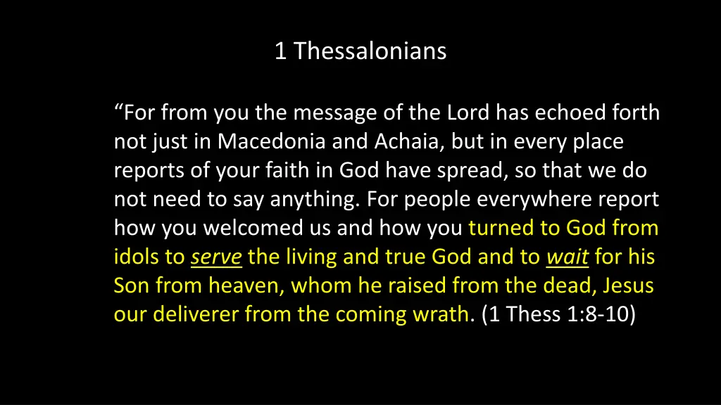 1 thessalonians