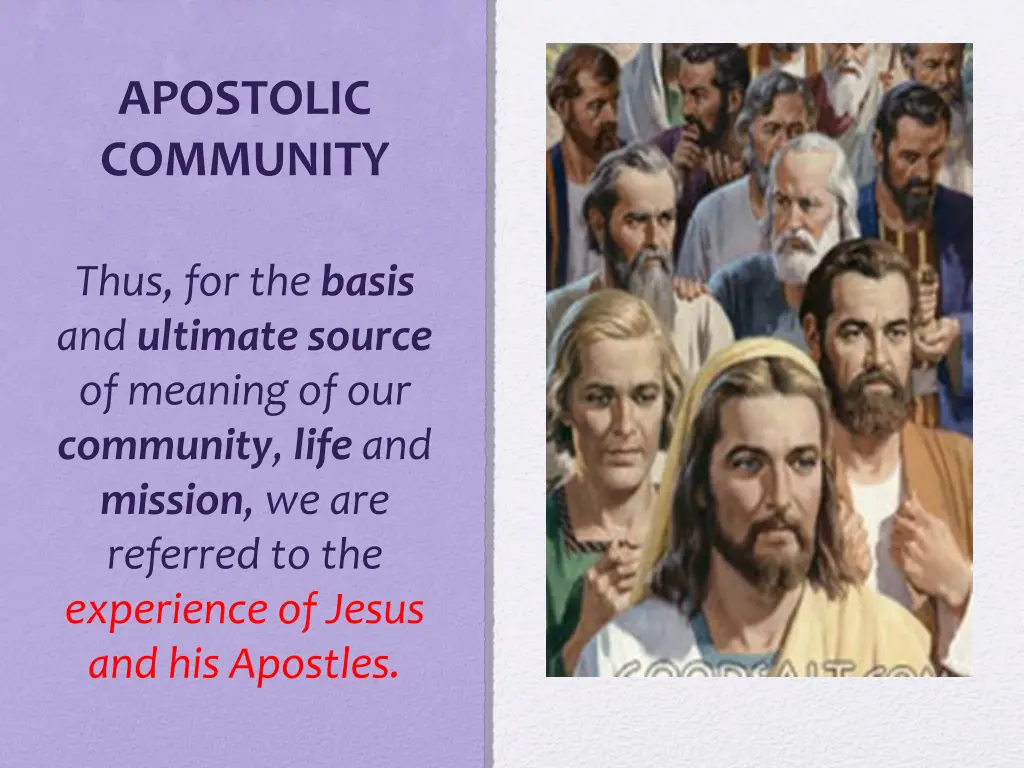 apostolic community