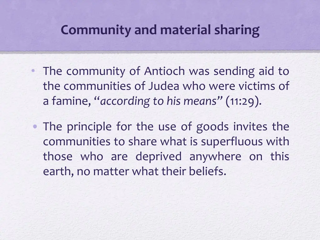 community and material sharing 1