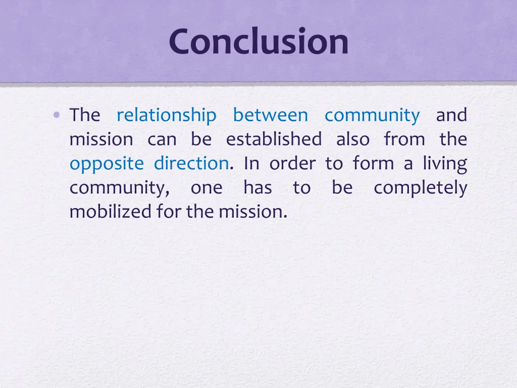 conclusion