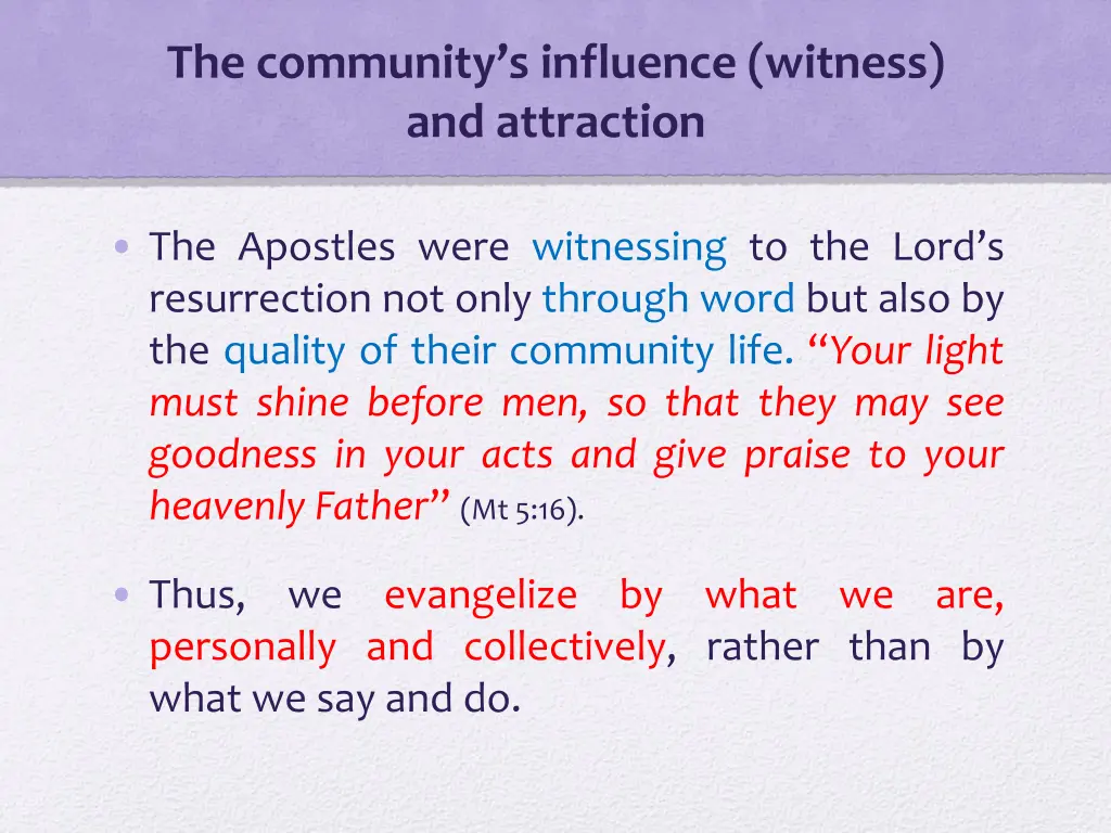 the community s influence witness and attraction 2