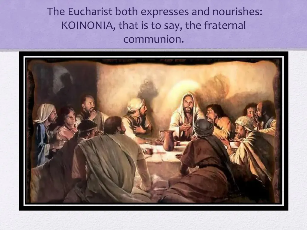 the eucharist both expresses and nourishes