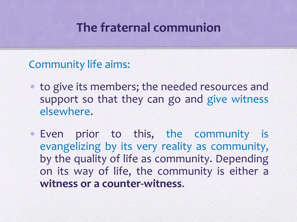 the fraternal communion 3