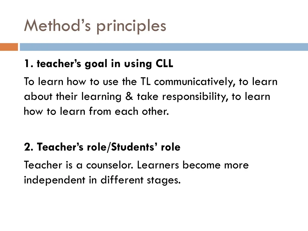 method s principles