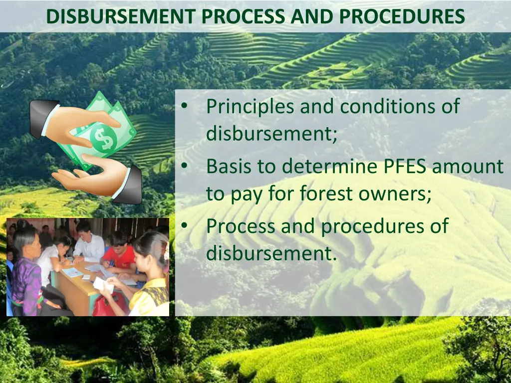 disbursement process and procedures