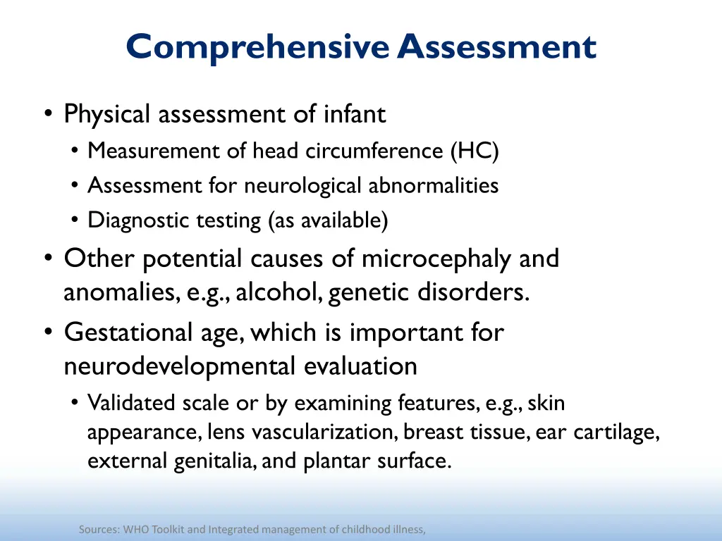 comprehensive assessment