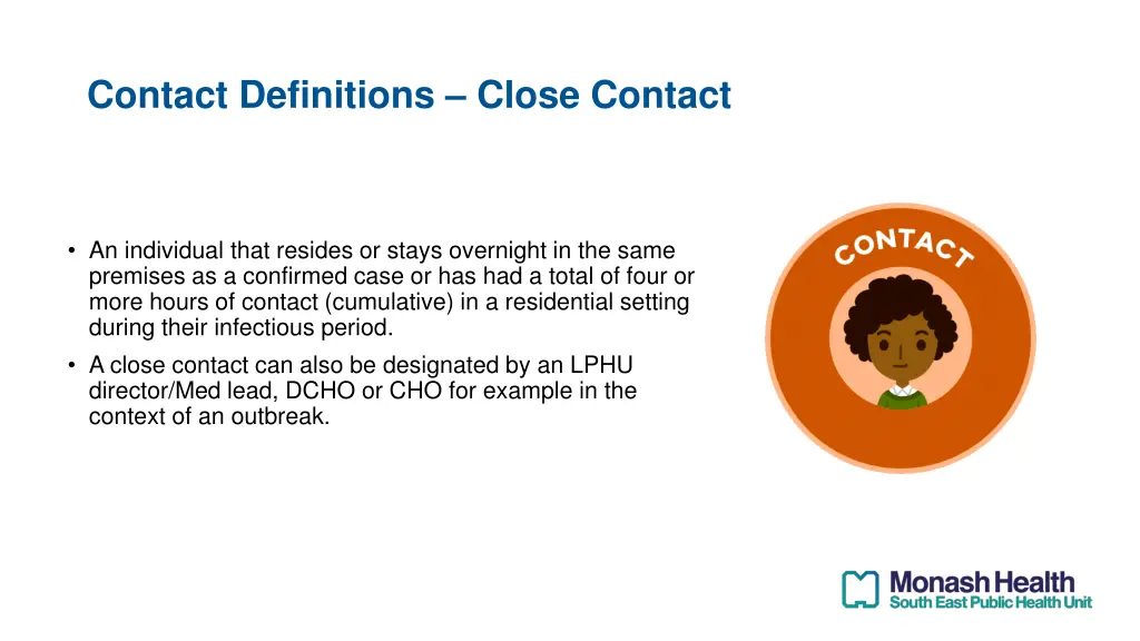 contact definitions close contact