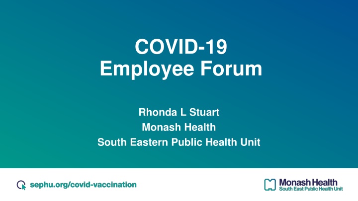 covid 19 employee forum