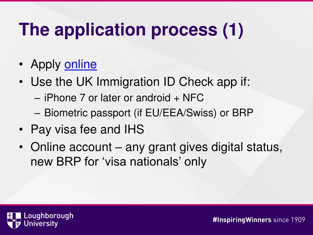 the application process 1