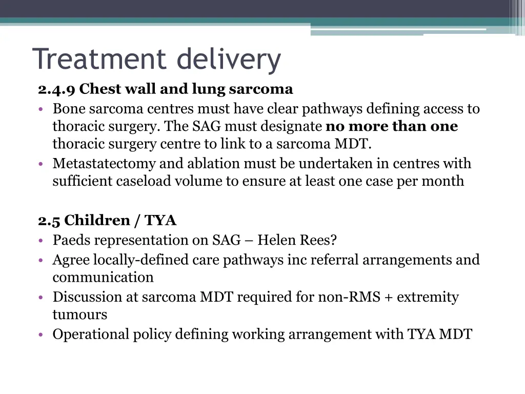 treatment delivery 2 4 9 chest wall and lung