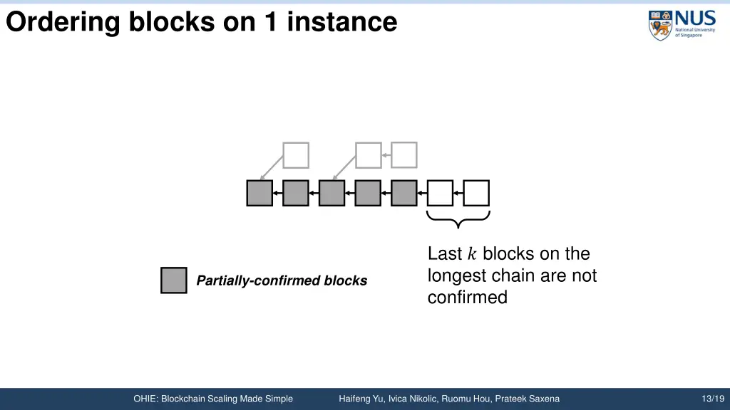 ordering blocks on 1 instance