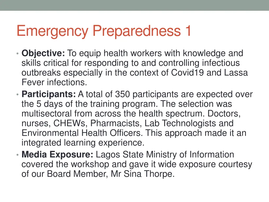 emergency preparedness 1