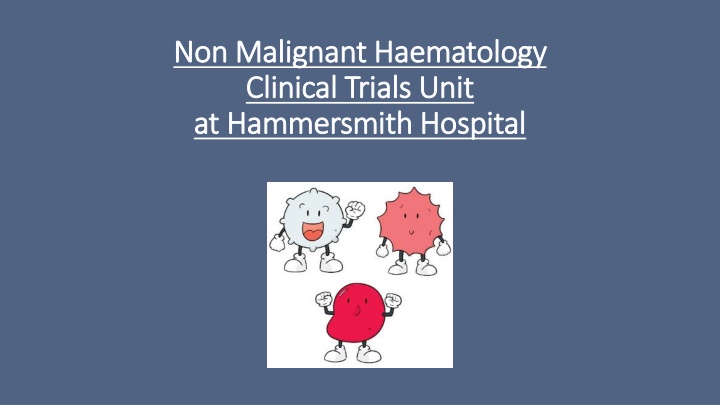 non malignant haematology non malignant