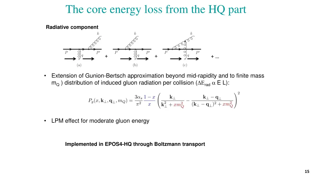 the core energy loss from the hq part 1