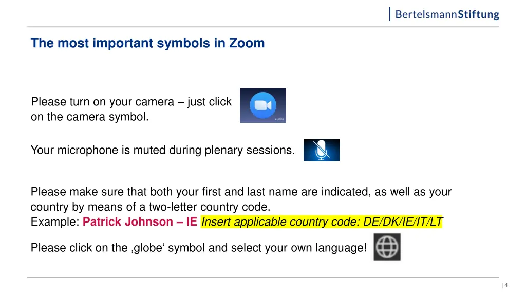 the most important symbols in zoom