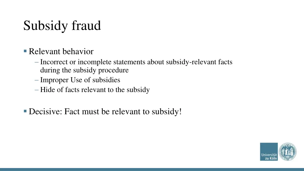 subsidy fraud