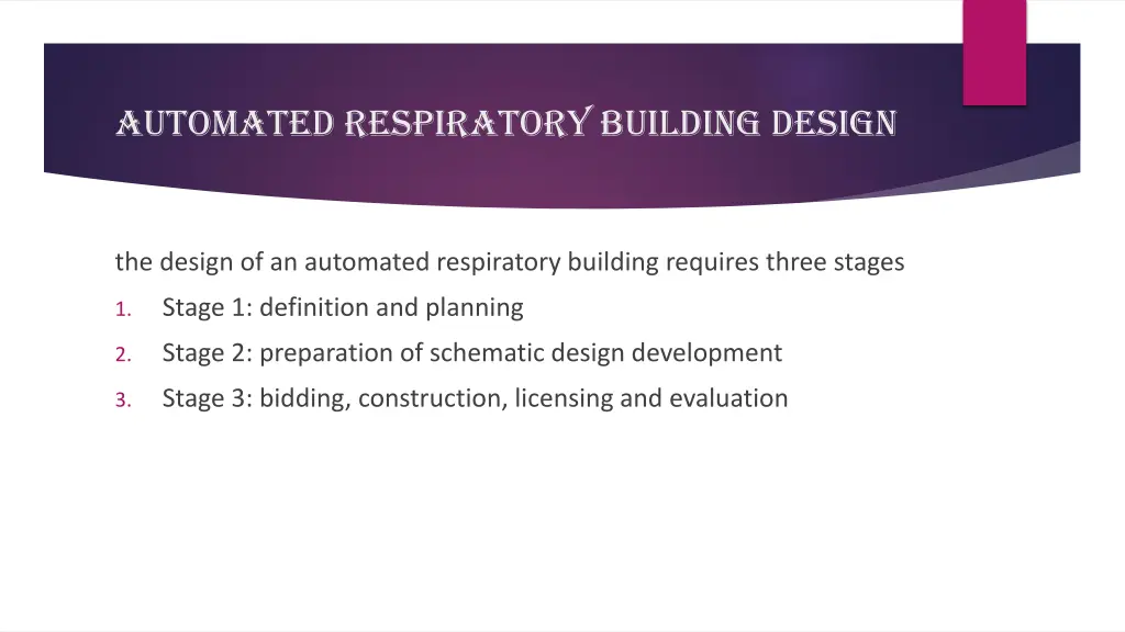 automated respiratory building design