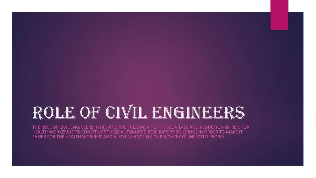 role of civil engineers