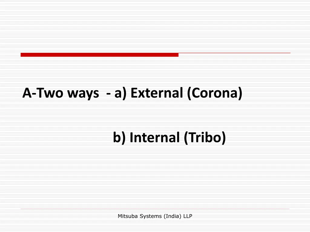 a two ways a external corona