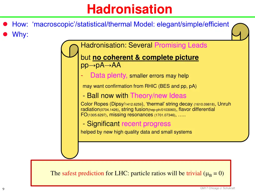 hadronisation