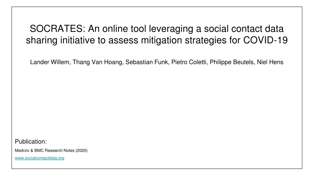 socrates an online tool leveraging a social