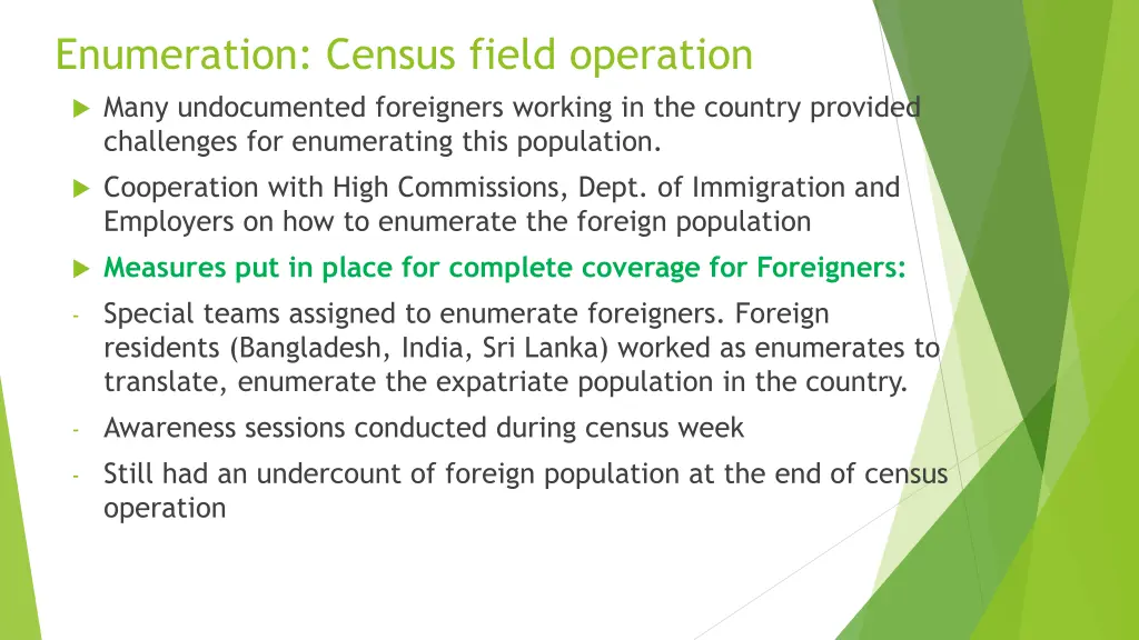 enumeration census field operation 1