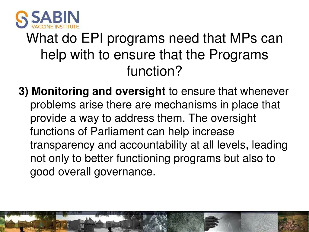 what do epi programs need that mps can help with 1