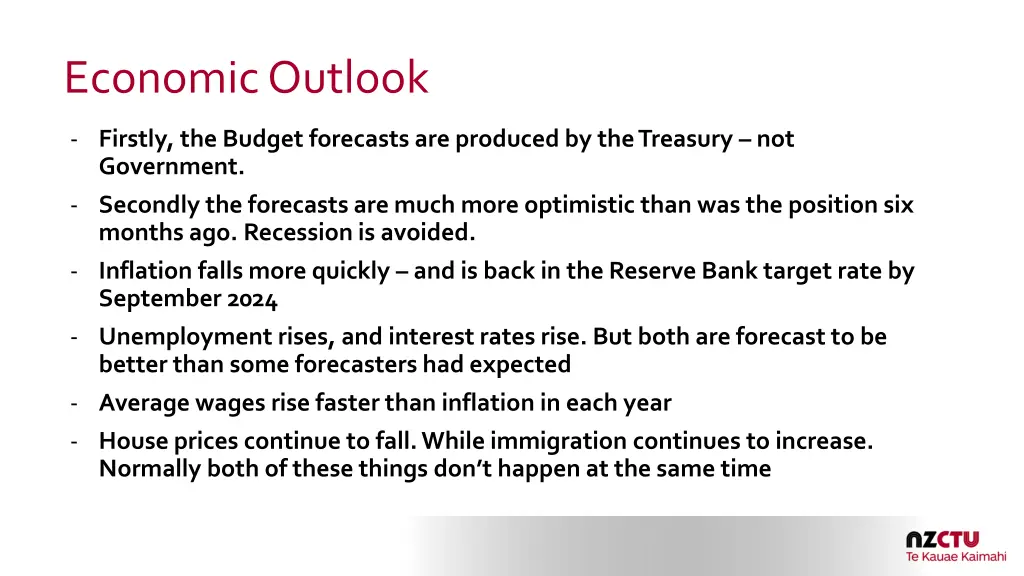 economic outlook