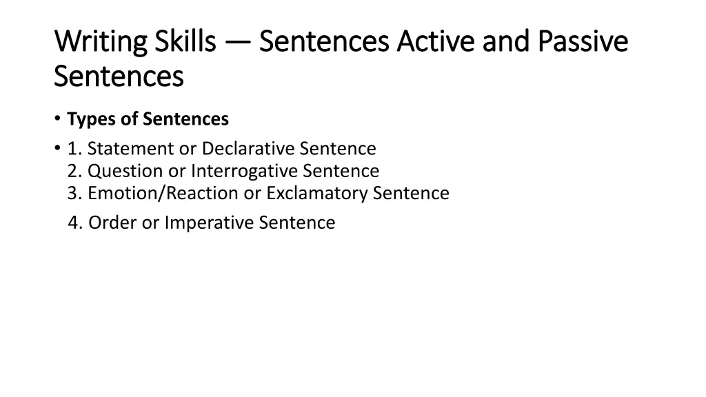 writing skills writing skills sentences sentences