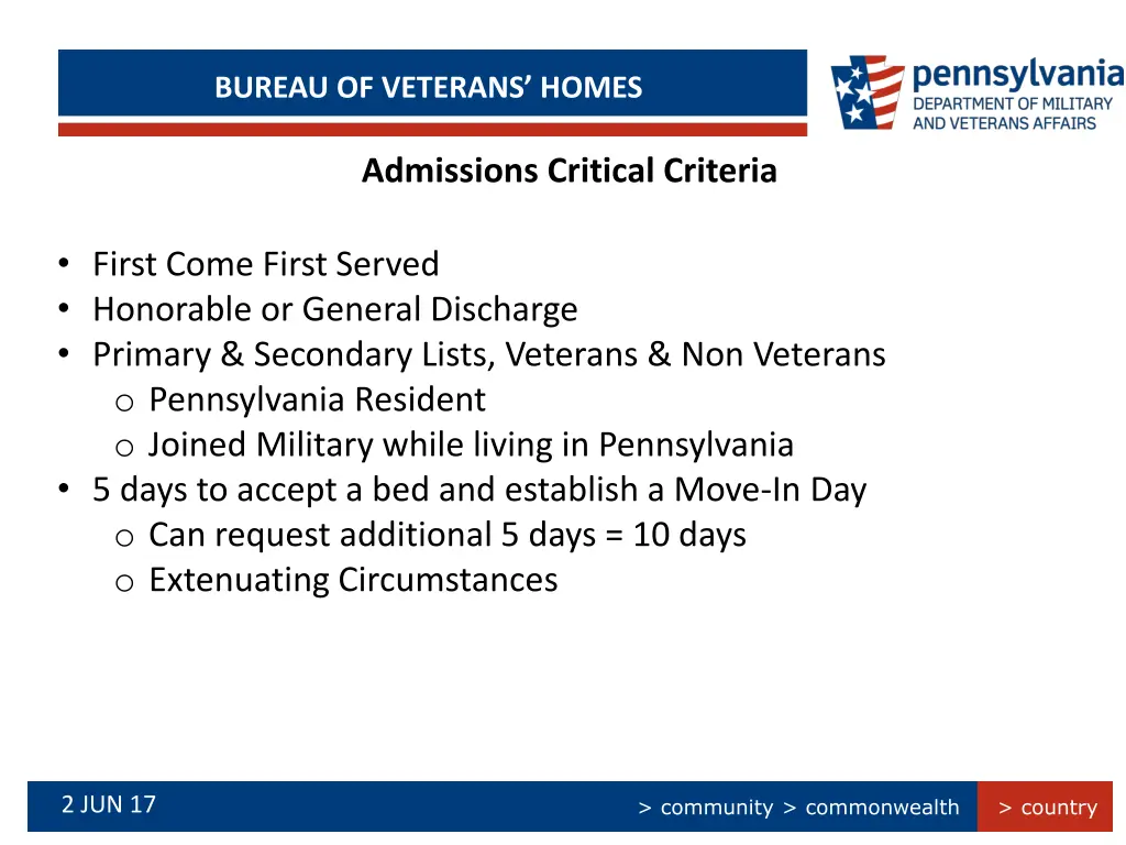 bureau of veterans homes 2