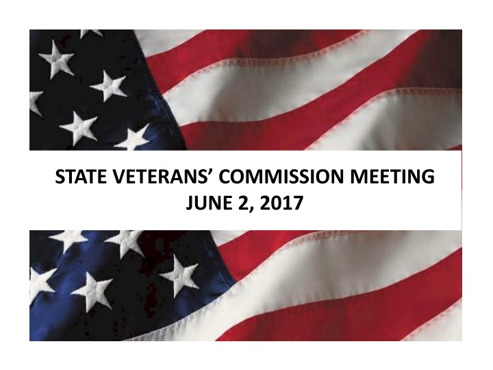 state veterans commission meeting june 2 2017