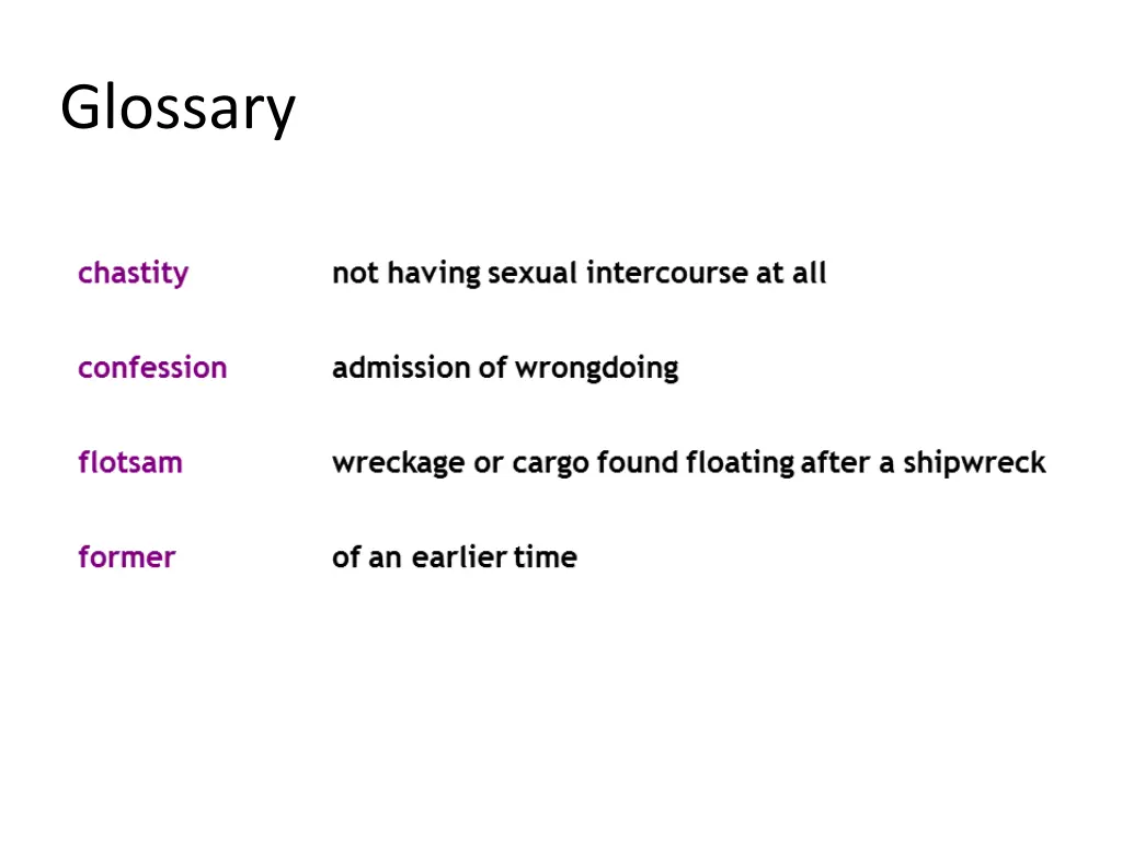 glossary