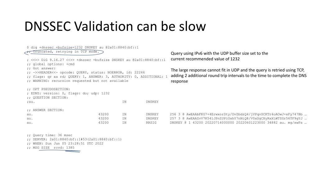 dnssec validation can be slow 1