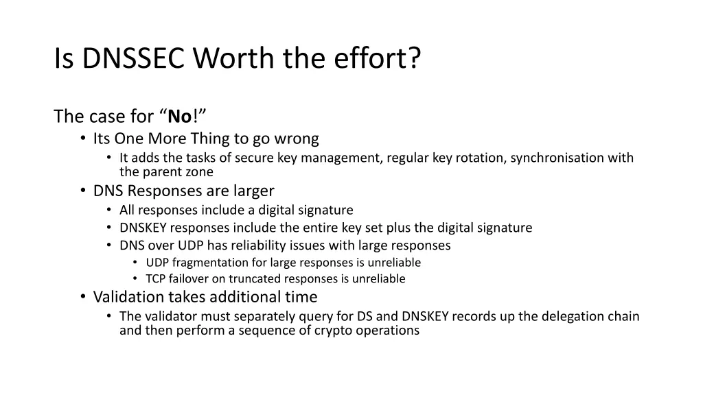 is dnssec worth the effort 1