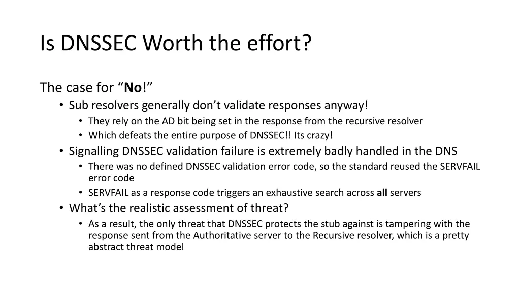 is dnssec worth the effort 2