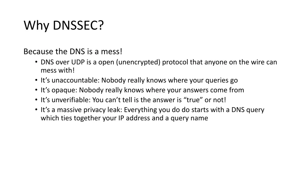 why dnssec