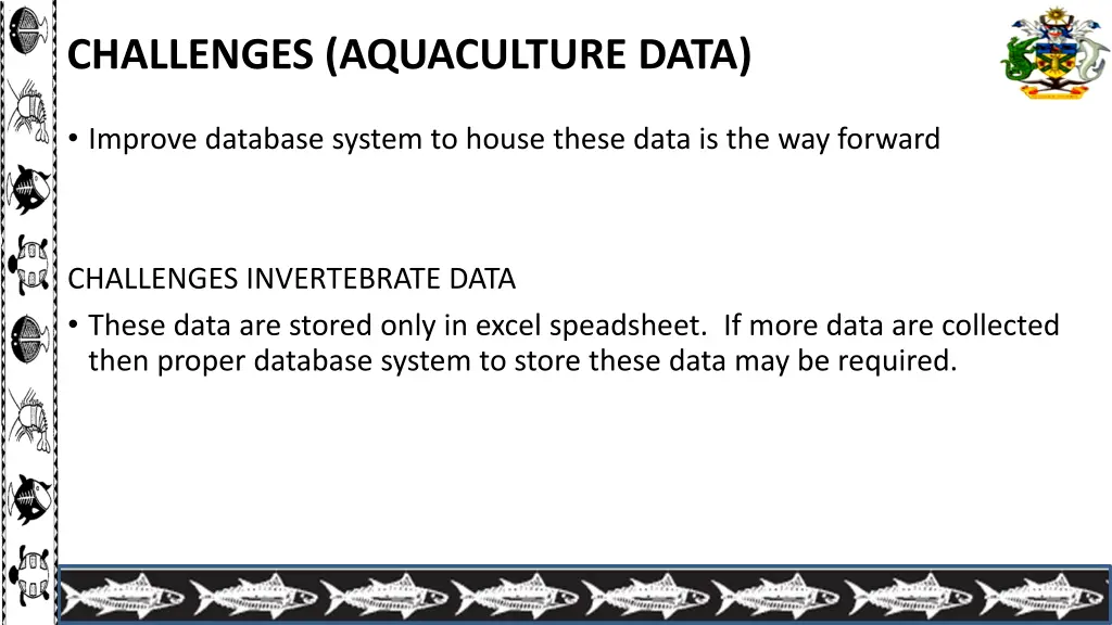 challenges aquaculture data