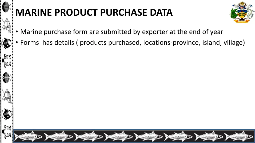 marine product purchase data