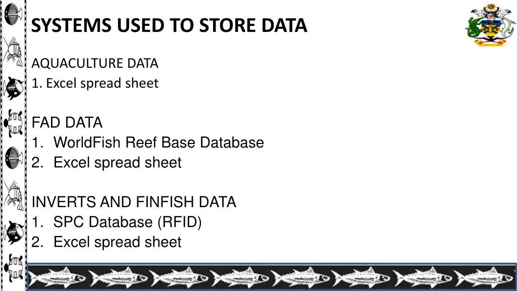 systems used to store data 1