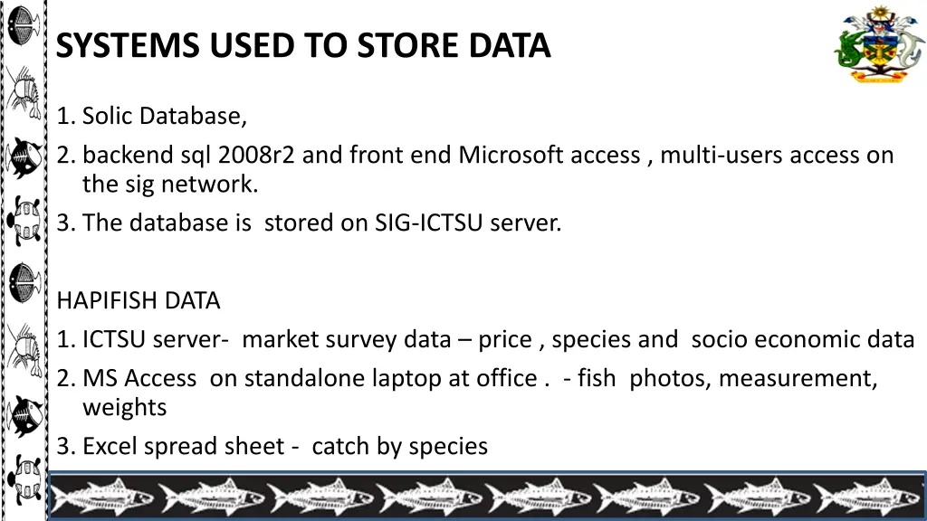 systems used to store data