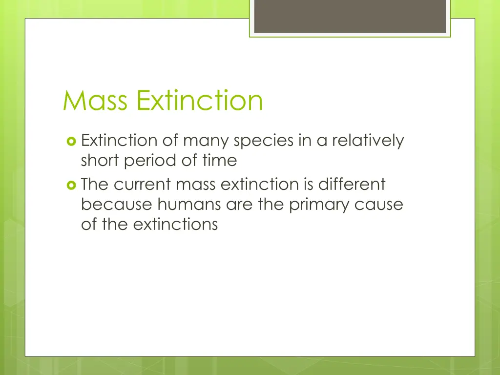 mass extinction