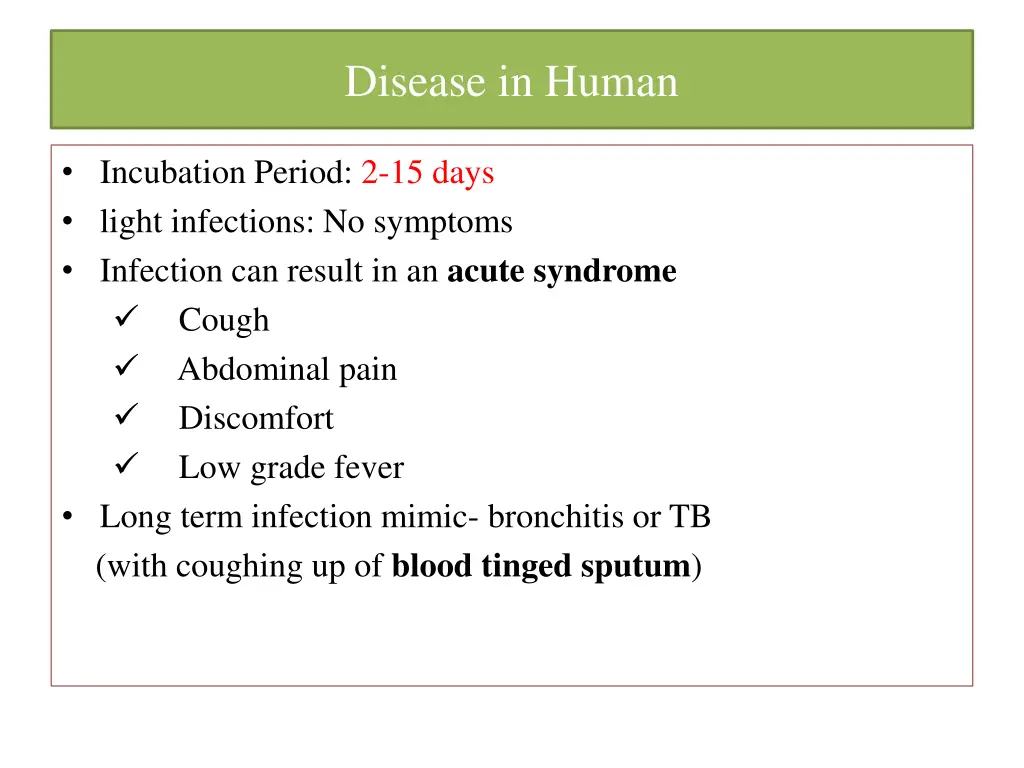 disease in human