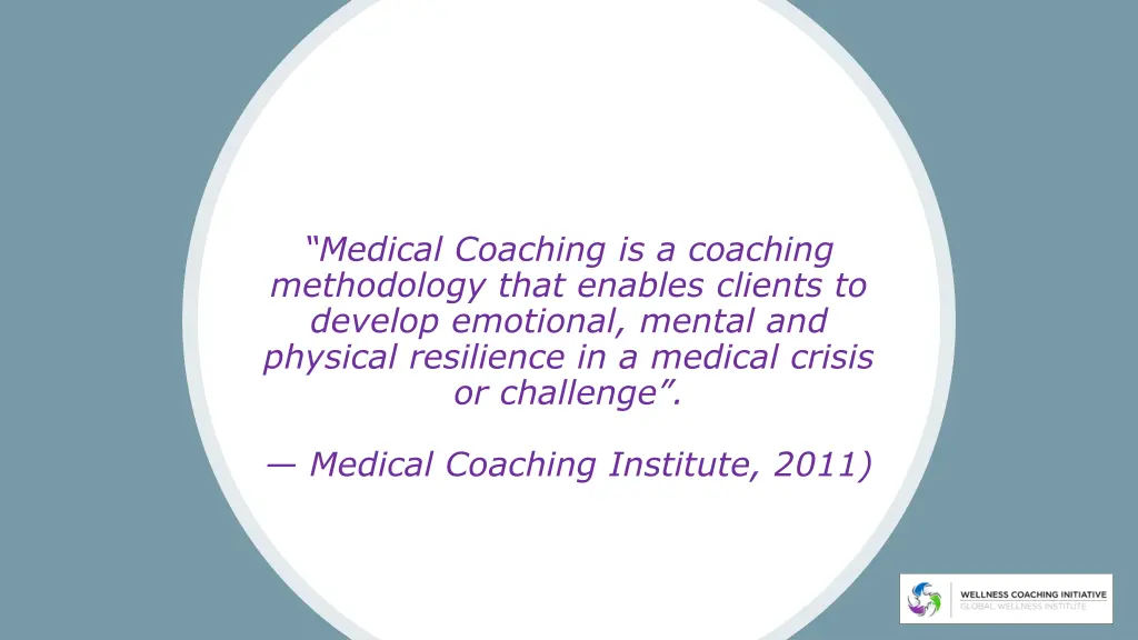 medical coaching is a coaching methodology that