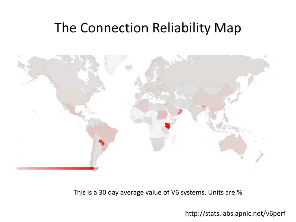 the connection reliability map