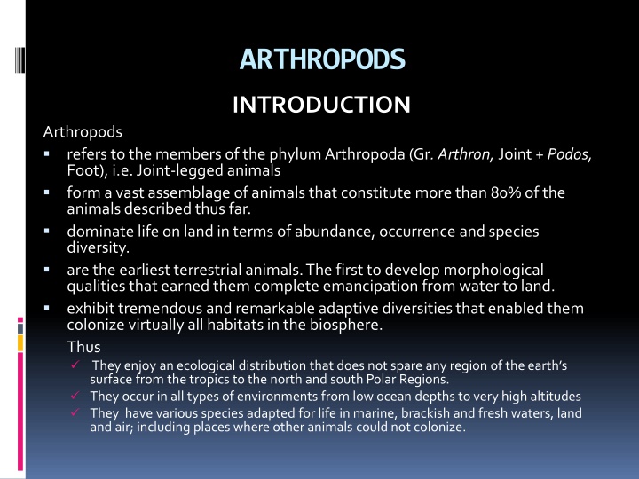 arthropods