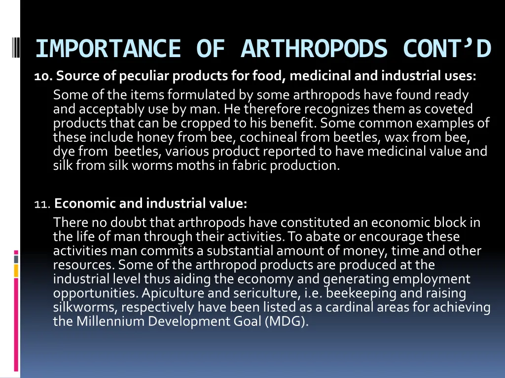 importance of arthropods cont d 10 source