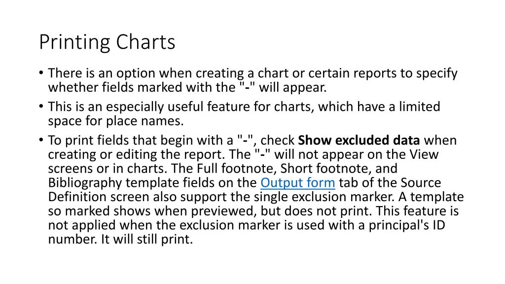 printing charts 1