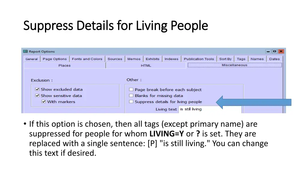 suppress details for living people suppress