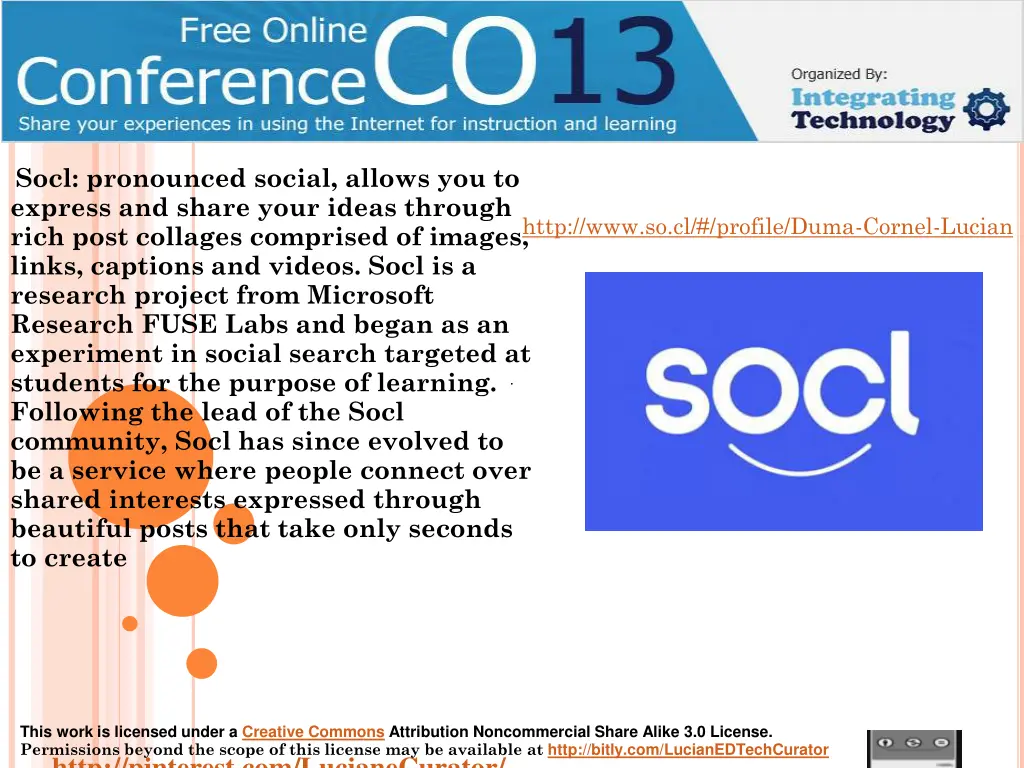 socl pronounced social allows you to express