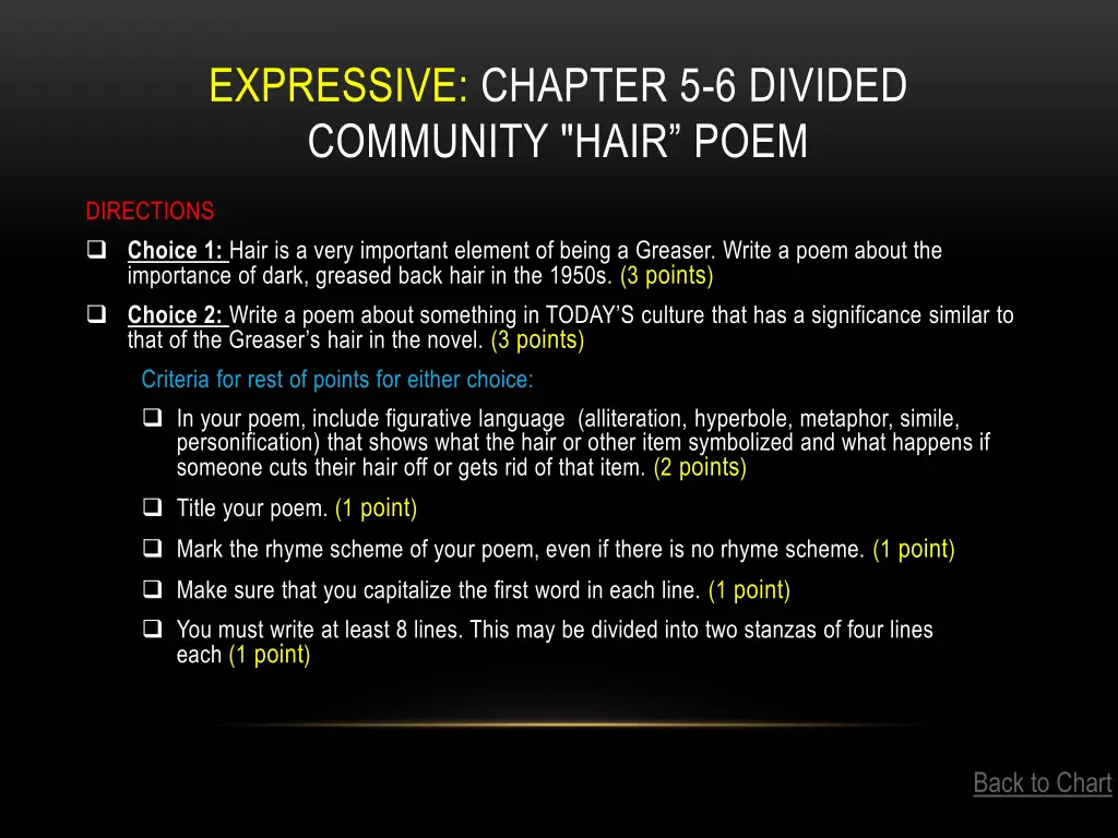 expressive chapter 5 6 divided community hair poem